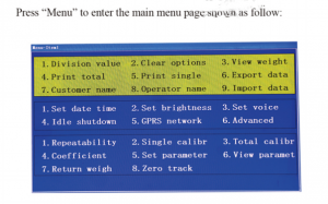 Loader electronic scale