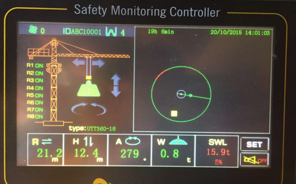 tower crane load monitor